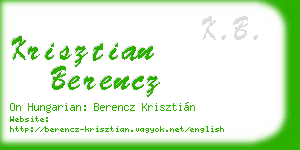 krisztian berencz business card